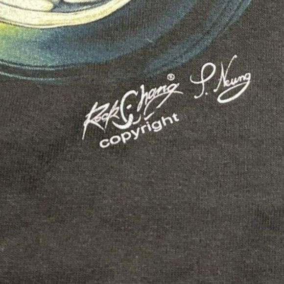 Cafe Racer Rock Chang Black Double Sided Motorcycle T Shirt Mens Size XXL - Picture 3 of 9